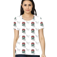 Women's All-Over Print T-Shirt | Regular Fit | 180 GSM Spun Polyester | Fade-Proof Dye-Sublimation | Ladies | Personalized | Bold | Career | Everyday | Empowering