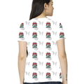 Women's All-Over Print T-Shirt | Regular Fit | 180 GSM Spun Polyester | Fade-Proof Dye-Sublimation | Ladies | Personalized | Bold | Career | Everyday | Empowering - back - White - mockup 2