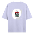 Oversized Standard T-Shirt | Oversized Fit Unisex | 100% Super Combed Cotton Embroidery | Soft, Breathable, Durable | Unisex Adult | Personalized | Embroidery | Bold | Career | Everyday | Empowering - back - Lavender - mockup 2