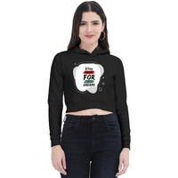 Female Cropped Hoodie | Regular Fit Women's | 320 GSM Bio-Washed Cotton Blend | Double Stitched, Pre-Shrunk, Colorfast | Women | Personalized | DTF | Bold | Career | Everyday | Empowering