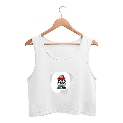 Female Crop Tank | Women's Regular Fit | 180 GSM Bio-Washed Cotton | DTF Print Ready | Pre-Shrunk, Durable | Personalized | DTF | Bold | Career | Everyday | Empowering - front - White - mockup 1