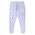 Joggers | Regular Fit Unisex | 260 GSM Fleece Embroidery | Derby Rib & Pockets | Personalized | Embroidery | Bold | Career | Everyday | Empowering - left pocket - Lavender - mockup 1