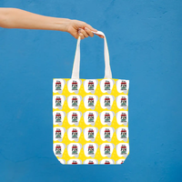 AOP Tote Bag Non-Zipper | Standard Size | Premium Canvas | Reusable & Versatile | Unisex Adults | Personalized | Embroidery | Bold | Career | Everyday | Empowering