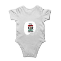 Baby Romper | 0-12 Months Regular Fit | 180 GSM Bio-Washed Cotton Blend | Double Stitched, Pre-Shrunk | Unisex | Personalized | DTF | Bold | Career | Everyday | Empowering - back - White - mockup 2