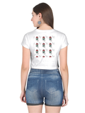 Female Crop Top | Women's Regular Fit | 180 GSM Bio-Washed Cotton | Double Stitched, Pre-Shrunk | For Her | Personalized | DTG | Bold | Career | Everyday | Empowering - back - White - mockup 2