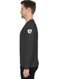 Male Full Sleeve T-Shirt | Men's Regular Fit | 180 GSM Bio-Washed Cotton Blend | Embroidery | Double Stitched | Personalized | Bold | Career | Everyday | Empowering - left sleeve - Black - mockup 5