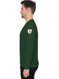 Male Full Sleeve T-Shirt | Men's Regular Fit | 180 GSM Bio-Washed Cotton Blend | Embroidery | Double Stitched | Personalized | Bold | Career | Everyday | Empowering - left sleeve - Bottle Green - mockup 5