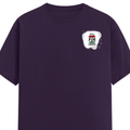 Men's Classic Crew T-Shirt | Regular Fit | 180 GSM Bio-Washed Cotton | DTF Print Ready | Pre-Shrunk, Durable | Personalized | DTF | Bold | Career | Everyday | Empowering - left pocket - Purple - mockup 3