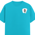 Men's Classic Crew T-Shirt | Regular Fit | 180 GSM Bio-Washed Cotton | DTF Print Ready | Pre-Shrunk, Durable | Personalized | DTF | Bold | Career | Everyday | Empowering - left pocket - SkyBlue - mockup 3