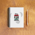 NotePad | A5 Size | Digital Print | 120 Pages | Unisex | Personalized | Bold | Career | Everyday | Empowering - front_3 - White - mockup 5