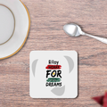 Coasters | Unisex | 3mm MDF Sublimation Print | Glossy Finish, Table Protection | Home & Office Accessory | Personalized | Bold | Career | Everyday | Empowering - front_2 - White - mockup 2