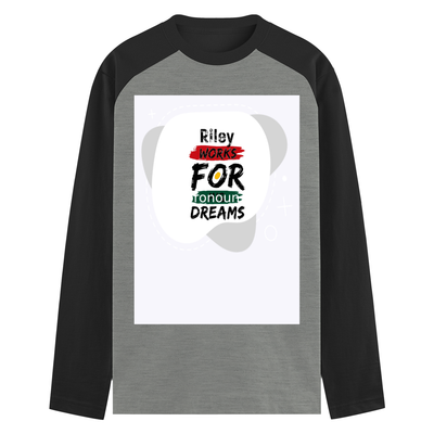 Male Raglan T-Shirt | Men's Regular Fit | 180 GSM Bio-Washed Cotton Blend | DTG Printed | Durable & Pre-Shrunk | Personalized | DTG | Bold | Career | Everyday | Empowering - front - mockup 1