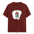 Male Classic Crew T-Shirt | Men's Regular Fit | 180 GSM Bio-Washed Cotton Blend | Embroidery | Pre-Shrunk, Double-Stitched | Personalized | Bold | Career | Everyday | Empowering - front - Brick Red - mockup 1
