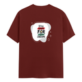 Male Classic Crew T-Shirt | Men's Regular Fit | 180 GSM Bio-Washed Cotton Blend | Embroidery | Pre-Shrunk, Double-Stitched | Personalized | Bold | Career | Everyday | Empowering - back - Brick Red - mockup 2