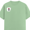 Male Classic Crew T-Shirt | Men's Regular Fit | 180 GSM Bio-Washed Cotton Blend | Embroidery | Pre-Shrunk, Double-Stitched | Personalized | Bold | Career | Everyday | Empowering - right pocket - Jade - mockup 4