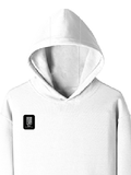 Pullover Hoodie (Dtf) | Hoodies & Jackets | DTF, DTG | Him, Her, Unisex | Personalized | DTF | Minimalist | Self-reliance | Everyday | Confident - right pocket - White - mockup 4