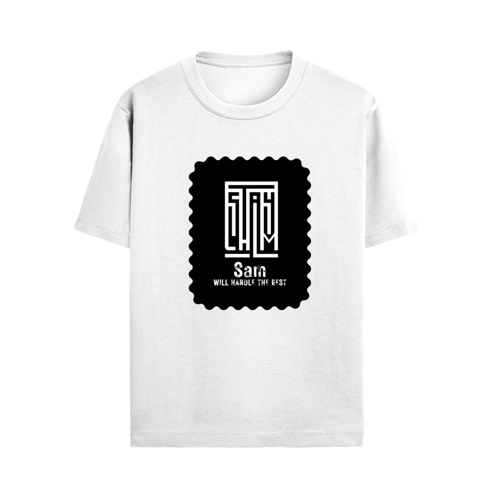 Male Standard Crew T-Shirt | Regular Fit | 100% Cotton DTF Print | Soft, Durable | Men | Personalized | DTF | Minimalist | Self-reliance | Everyday | Confident - front - White - mockup 1