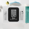 Placemat | Home & Event Dining | 100% Polyester | Durable, Fade-Proof, Soft | Unisex | Personalized | Minimalist | Self-reliance | Everyday | Confident - front - White - mockup 1