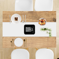 Custom Dining Tablerunner | Home & Living | 100% Polyester | Fade-Proof, Durable, Hemmed Edges | Unisex | Personalized | Minimalist | Self-reliance | Everyday | Confident - front - White - mockup 1