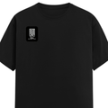 Female Classic Crew T-Shirt | Women's Regular Fit | 180 GSM Bio-Washed Cotton | Double Stitched, Pre-Shrunk | Personalized | DTG | Minimalist | Self-reliance | Everyday | Confident - right pocket - Black - mockup 4