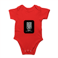 Rompers | Regular Fit Baby & Toddler | Bio-Washed Cotton | Double Stitched, Pre-Shrunk | Unisex | Personalized | DTG | Minimalist | Self-reliance | Everyday | Confident - front - Red - mockup 1