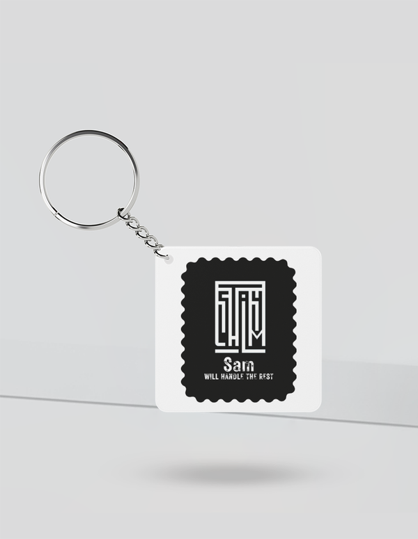 Keychain | Rectangle, Square, Slim Options | Acrylic UV Printed | Fade-Proof, Glossy Finish | Unisex | Personalized | Minimalist | Self-reliance | Everyday | Confident