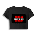 Female Baby Tee | Cropped Fit, Gen Z | 95% Cotton 5% Spandex, DTG | Stretchable, Breathable, Pre-Shrunk | Women | Personalized | DTG | Graphic | Rebellion | Individuality | Everyday | Assertive - back - Black - mockup 2