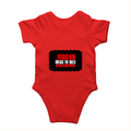 Baby Romper | 0-12 Months Regular Fit | 180 GSM Bio-Washed Cotton Blend | Double Stitched, Pre-Shrunk | Unisex | Personalized | DTF | Graphic | Rebellion | Individuality | Everyday | Assertive - back - Red - mockup 2