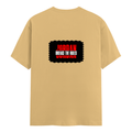 Men's Classic Crew T-Shirt | Regular Fit | 180 GSM Bio-Washed Cotton | DTF Print Ready | Pre-Shrunk, Durable | Personalized | DTF | Graphic | Rebellion | Individuality | Everyday | Assertive - back - Beige - mockup 2