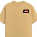 Men's Classic Crew T-Shirt | Regular Fit | 180 GSM Bio-Washed Cotton | DTF Print Ready | Pre-Shrunk, Durable | Personalized | DTF | Graphic | Rebellion | Individuality | Everyday | Assertive - left pocket - Beige - mockup 3