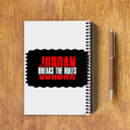 NotePad | A5 Size | Digital Print | 120 Pages | Unisex | Personalized | Graphic | Rebellion | Individuality | Everyday | Assertive - back - White - mockup 2