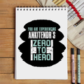 Sketchbook | A5 Spiral Bound | Digital Print Cover | 140 GSM Paper | Unisex | Personalized | Bold | Success | Assertive - front - White - mockup 1