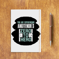Sketchbook | A5 Spiral Bound | Digital Print Cover | 140 GSM Paper | Unisex | Personalized | Bold | Success | Assertive - back - White - mockup 2