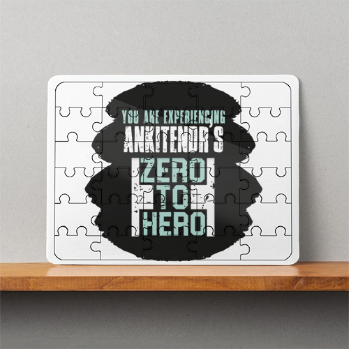 MDF Wooden Puzzles | 6x8 Inch | 30 Pieces | Durable MDF | Glossy Finish | Sublimation Print | Lightweight | Waterproof | Fade-Proof | Unisex | Personalized | Bold | Success | Assertive
