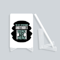 Acrylic Display Stand | 4x6 Inch | Clear Acrylic | UV Printed Tabletop | Customizable | Unisex | Personalized | Bold | Success | Assertive - front_2 - White - mockup 2