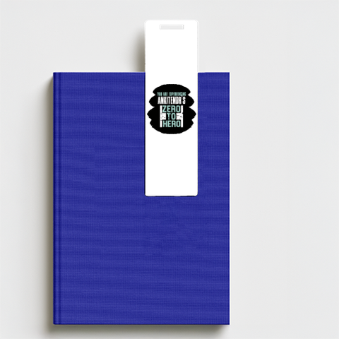 Bookmark | Standard | Acrylic UV Printed | Durable, Waterproof, Fade-Proof | Unisex | Personalized | Bold | Success | Assertive - front - Classic - White - mockup 1