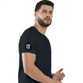 Cotton Stretch T-Shirt (Dtg) | T-Shirts | Him, Her, Unisex | Personalized | DTG | Bold | Success | Assertive - right sleeve - Navy Blue - mockup 6