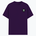 Basic T-Shirt | Unisex XS-2XL | Poly-Cotton Blend | Soft Finish & Durable | Everyday Wear | Personalized | DTG | Bold | Success | Assertive - left pocket - Purple - mockup 3