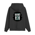 Oversized Hoodie | Unisex Relaxed Fit | 400 GSM Cotton Blend | DTG Printed | Drop Shoulder, Pre-Shrunk | Adults | Personalized | DTG | Bold | Success | Assertive - back - Black - mockup 2