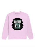 Oversized Sweatshirt | Roomy Relaxed Fit | 400 GSM Cotton Blend | Pre-Shrunk Drop Shoulder | Unisex Adult | Personalized | DTF | Bold | Success | Assertive - front - Light Baby Pink - mockup 1