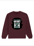 Oversized Sweatshirt | Roomy Relaxed Fit | 400 GSM Cotton Blend | Pre-Shrunk Drop Shoulder | Unisex Adult | Personalized | DTF | Bold | Success | Assertive - front - Maroon - mockup 1