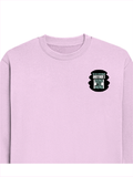 Oversized Sweatshirt | Roomy Relaxed Fit | 400 GSM Cotton Blend | Pre-Shrunk Drop Shoulder | Unisex Adult | Personalized | DTF | Bold | Success | Assertive - left pocket - Light Baby Pink - mockup 3