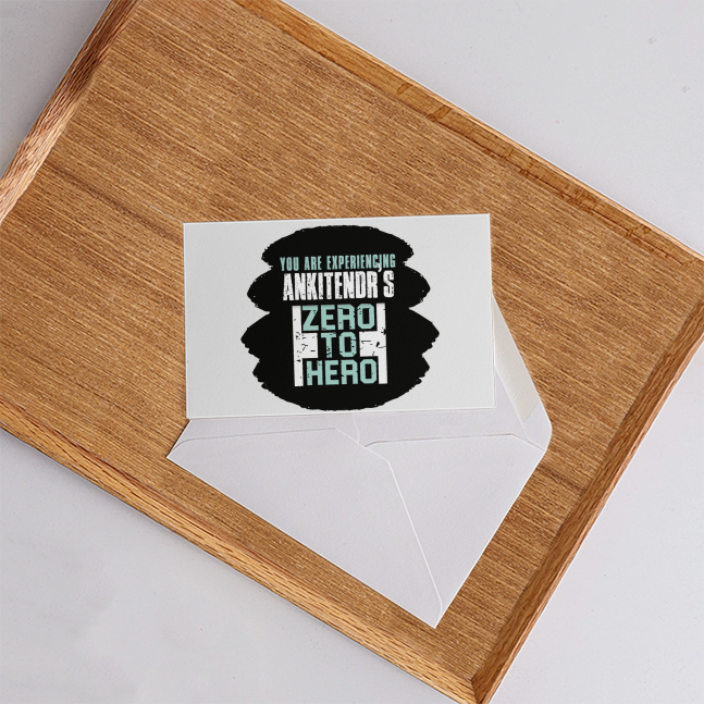 Postcards | A6 | 300 GSM Artboard Paper | Personalized, Vibrant Prints, Premium Envelope | Unisex | Personalized | Bold | Success | Assertive - front - White - mockup 1