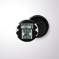 Pin Button Badge | Unisex | Glossy, Fade-Proof Print | Pin Attached, Rust-Free | Adults | Personalized | Bold | Success | Assertive - front - White - mockup 1