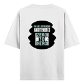 Oversized Standard T-Shirt | Unisex Oversized Fit | 180 GSM 100% Super Combed Cotton | DTF Print | Soft & Durable | Personalized | DTF | Bold | Success | Assertive - back - White - mockup 2