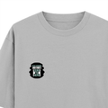 Oversized Standard T-Shirt | Unisex Oversized Fit | 180 GSM 100% Super Combed Cotton | DTF Print | Soft & Durable | Personalized | DTF | Bold | Success | Assertive - left pocket - Grey Melange - mockup 3