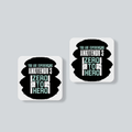 Fridge Magnet | Square | Durable Acrylic | UV Print, Strong Hold | Home & Living, Unisex | Personalized | Bold | Success | Assertive - front - White - mockup 1