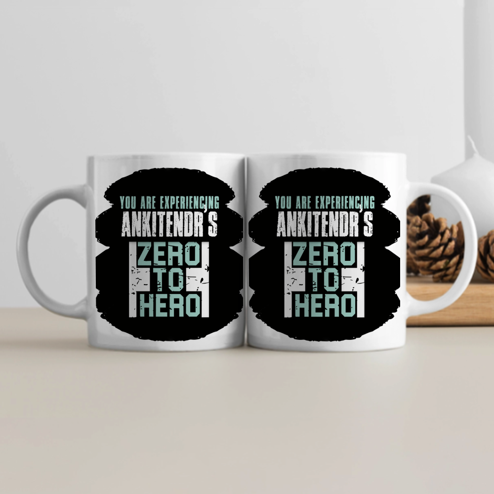 White Coffee Mug | 11 oz Unisex | Premium Ceramic Sublimation | Fade-Proof Glossy Finish | For Him & Her | Personalized | Bold | Success | Assertive - front - White - mockup 1