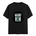Female Classic Crew T-Shirt | Women's Regular Fit | 180 GSM Bio-Washed Cotton | Double Stitched, Pre-Shrunk | Personalized | DTG | Bold | Success | Assertive - front - Black - mockup 1