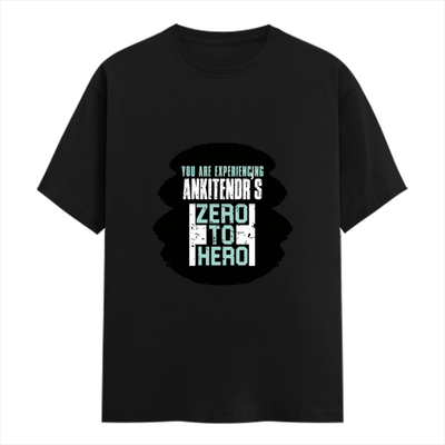 Female Classic Crew T-Shirt | Women's Regular Fit | 180 GSM Bio-Washed Cotton | Double Stitched, Pre-Shrunk | Personalized | DTG | Bold | Success | Assertive - front - Black - mockup 1